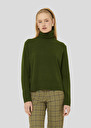 Pull Palia vert en laine merinos et alpaga Amande, Blush, Gris chine, Jaune citron, Nuit, Vert, Vieux rose TARA JARMON