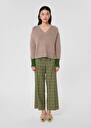 Pull Promesse marron en laine Noir, Noisette TARA JARMON