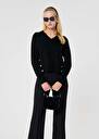 Pull Promesse noir en laine Noir, Noisette TARA JARMON