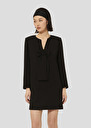 Robe Rhonda noire en crêpe Noir TARA JARMON