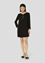 Robe Rosario noire en crêpe Noir TARA JARMON
