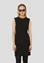 Robe Rohane noire en crêpe Noir, Noisette TARA JARMON