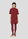 Robe Rayme bordeaux en toile double Bordeaux, Nuit TARA JARMON