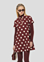 Robe Rory bordeaux imprimé coeurs blancs Bordeaux, Craie TARA JARMON