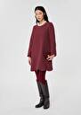 Robe Ruoda bordeaux en crêpe Bordeaux, Noir, Nuit, Vert TARA JARMON