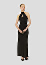 Robe Rosange noire en crêpe Noir TARA JARMON
