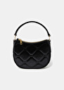 Sac Silva noir en velours Bois de rose, Noir TARA JARMON