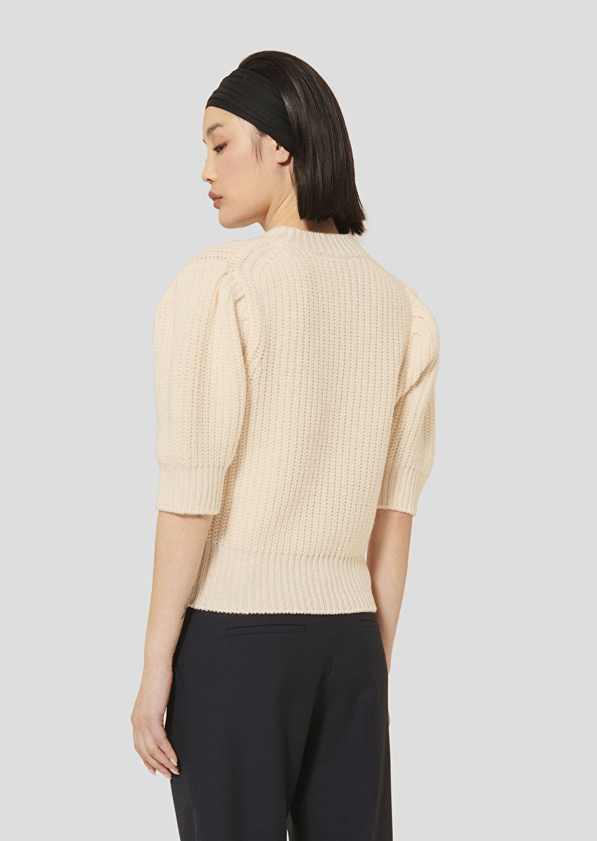 Pull Psyche écru en laine merinos Ecru TARA JARMON