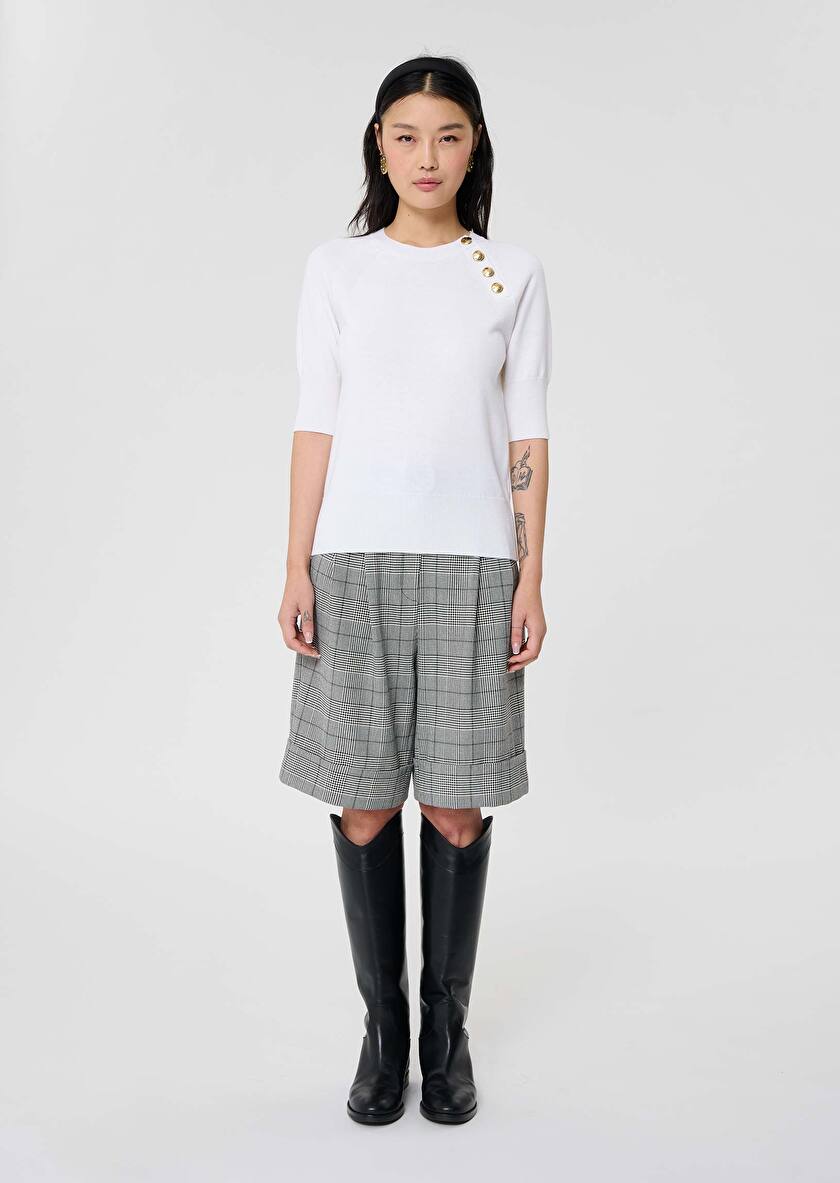 Pull Pastelle écru en laine Ecru TARA JARMON