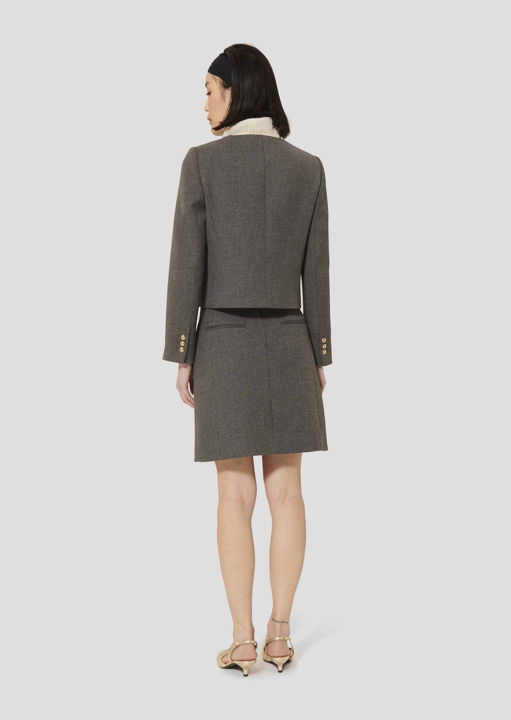 Jupe Tara Jarmon Taille 38/40 Beige - Mini Jupe Occasion Très Bon état Impeccable