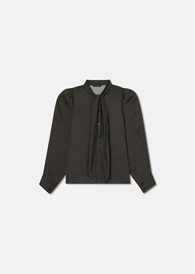 Chemise Candy noire imprimée à pois Charcoal TARA JARMON