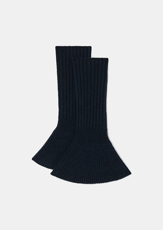 Gants Alma bleu nuit en laine Nuit TARA JARMON