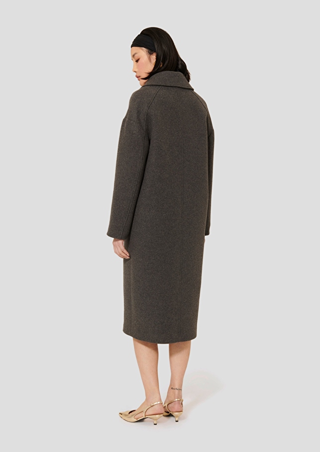 Manteau Milo gris en drap caban Gris chine TARA JARMON
