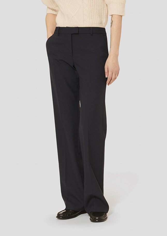 Pantalon Primero bleu nuit en flanelle Nuit TARA JARMON