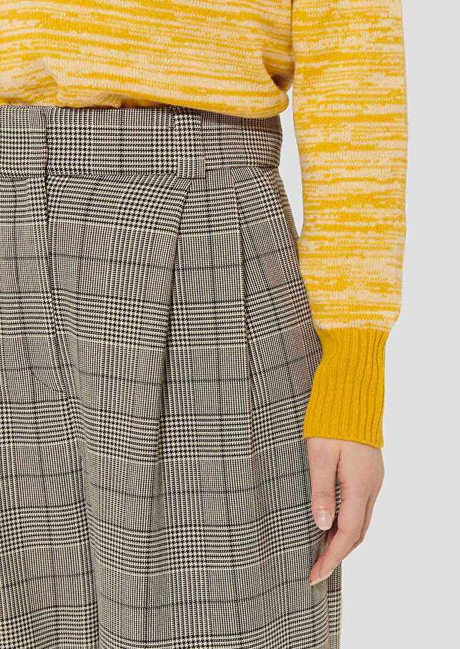 Short Swan gris à motif prince-de-galles Charcoal TARA JARMON