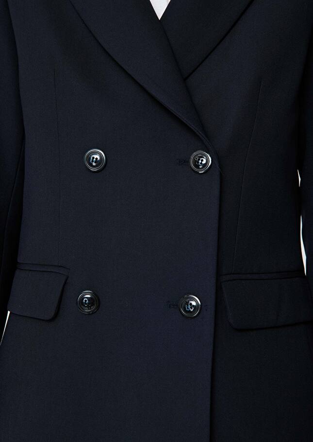 Veste Venezia bleu nuit en laine Nuit TARA JARMON