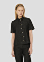 Chemise Camilia noire en denim Charcoal, Jean, Marine, Noisette, Vieux rose TARA JARMON