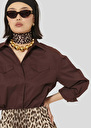 Chemise Carlotta bordeaux en popeline Figue, Horizon TARA JARMON