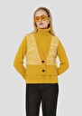 Gilet Gilles jaune en laine merinos et alpaga Charcoal, Jaune citron TARA JARMON