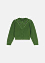 Gilet Gustave vert en laine merinos Cactus TARA JARMON