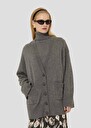 Gilet Ginger gris en laine merinos et alpaga Gris chine TARA JARMON