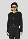 Gilet Guest bleu nuit en maille compacte Noir, Nuit TARA JARMON