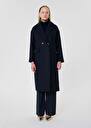 Manteau Milo bleu nuit en laine Nuit TARA JARMON