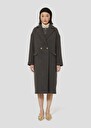 Manteau Milo gris en drap caban Gris chine TARA JARMON