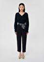 Pantalon Paga bleu nuit en crêpe Nuit TARA JARMON