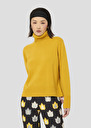 Pull Palia jaune en laine merinos et alpaga Amande, Blush, Gris chine, Jaune citron, Nuit, Vert, Vieux rose TARA JARMON