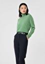 Pull Palia vert en cachemire Amande, Nuit TARA JARMON