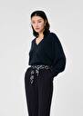 Pull Paz bleu nuit en cachemire Amande, Nuit TARA JARMON