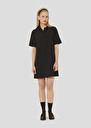 Robe Robby noire en crêpe Charcoal TARA JARMON
