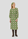 Robe Rossini verte imprimée fleurs Cactus, Nuit TARA JARMON