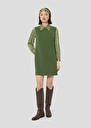 Robe Rinaldie verte en crêpe Cactus TARA JARMON