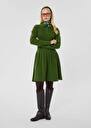 Robe Rosemarie verte en maille Cactus TARA JARMON