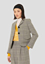 Veste Valensola grise à motif prince-de-galles Charcoal TARA JARMON