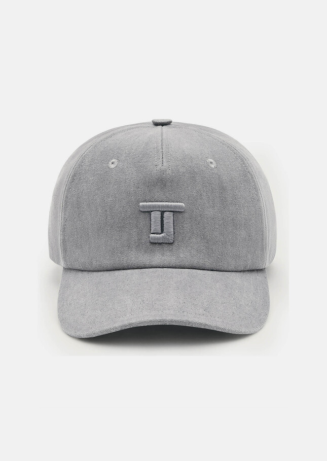 Casquette Carole grise en denim Gris TARA JARMON