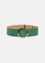 Ceinture Lauren verte en cuir Tilleul TARA JARMON
