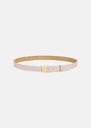 Ceinture 8 Bis mini rose en cuir lisse Vieux rose TARA JARMON