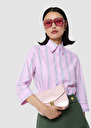 Chemise Charlot rose à rayures en popeline Blush TARA JARMON