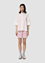 Chemise Clem blanche en popeline Blanc, Rose TARA JARMON