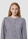 Chemise Candeur grise à rayures en popeline Charcoal TARA JARMON