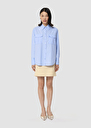 Chemise Cassandre bleue en popeline Horizon TARA JARMON