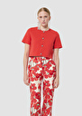 Gilet Glitter rouge en maille Coquelicot TARA JARMON