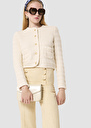 Gilet Giuda écru en coton Bonbon, Ecru, Horizon TARA JARMON