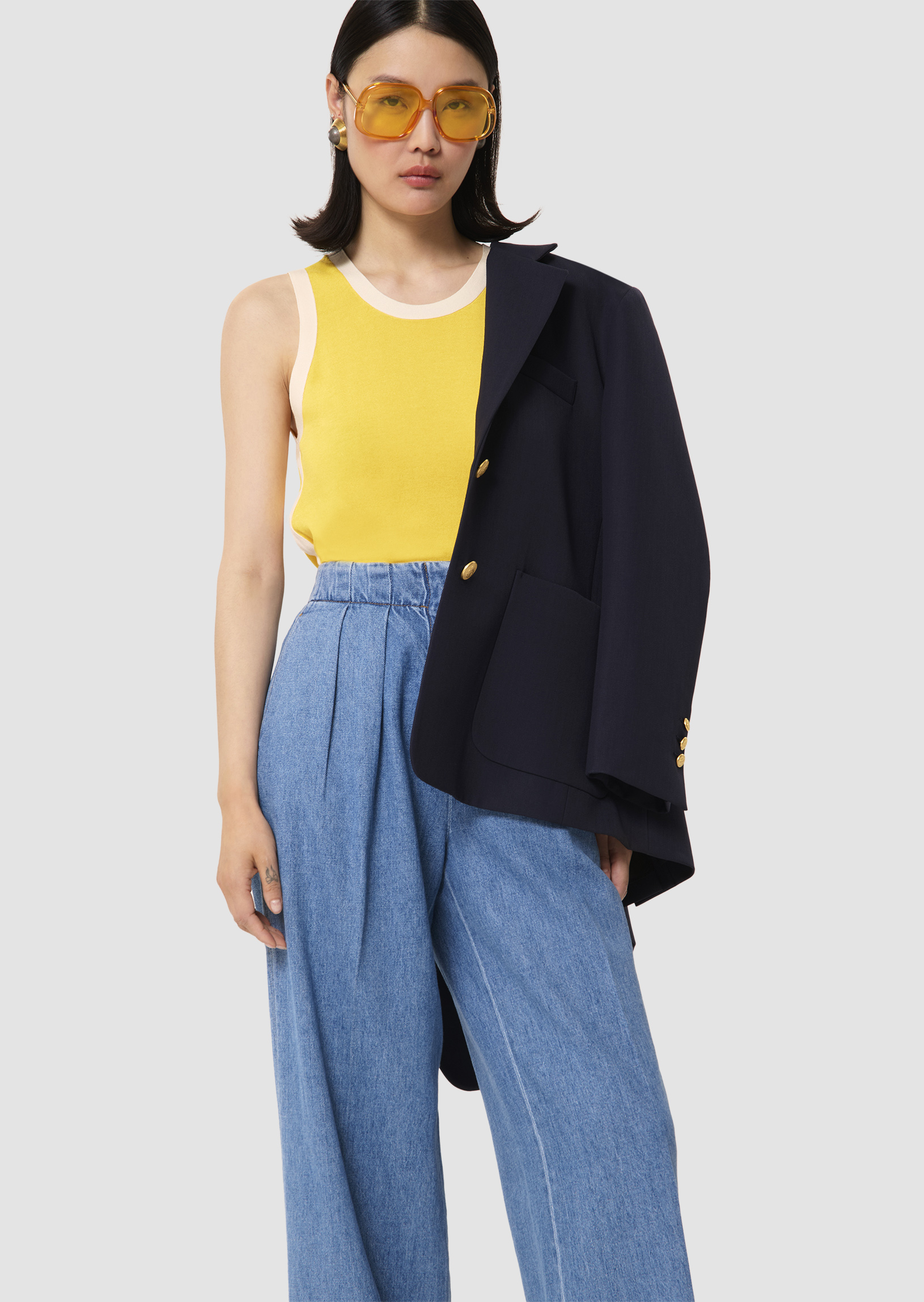 Débardeur Femme Taille 36 Tara Jarmon En Angora Mélangé - Occasion Très Bon état - Multicolore