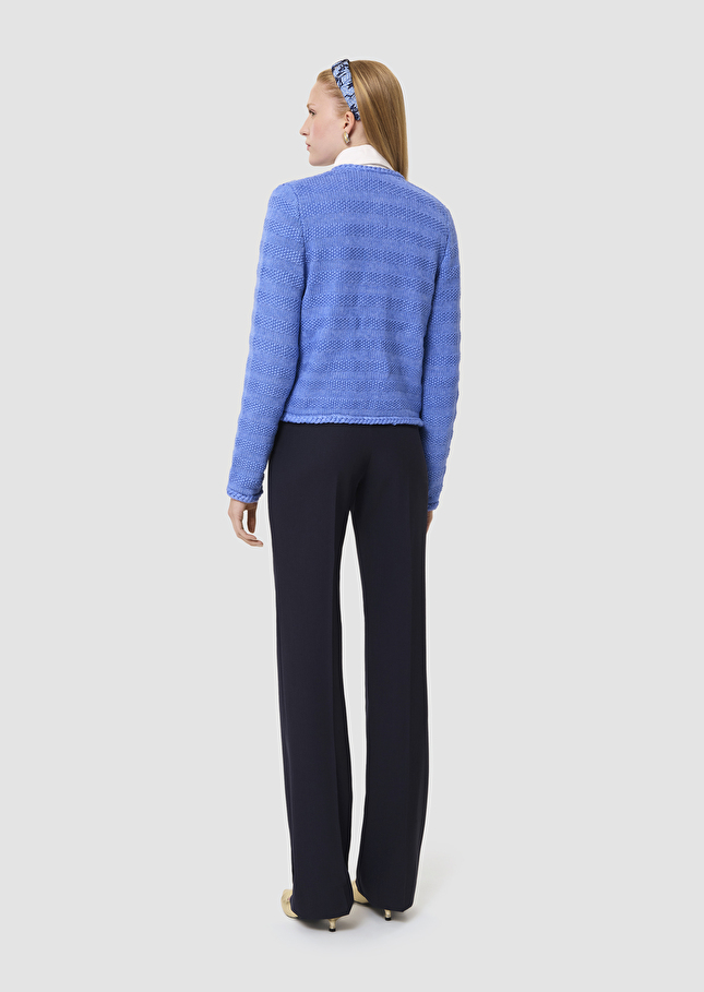 Gilet Giuda bleu en coton Horizon TARA JARMON