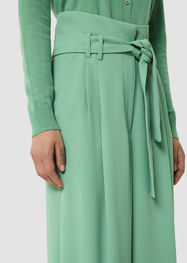 Pantalon Pia vert en crêpe Vert TARA JARMON