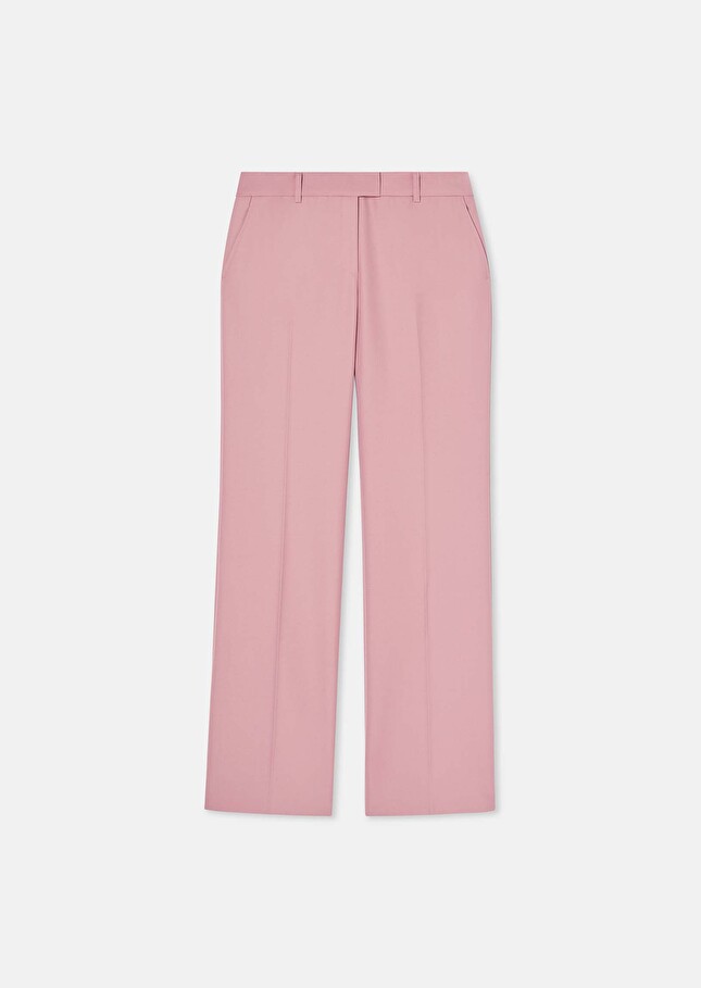 Pantalon Poupee rose en laine tailleur Bois de rose TARA JARMON